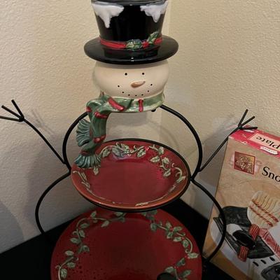 Snowman Serving Pieces