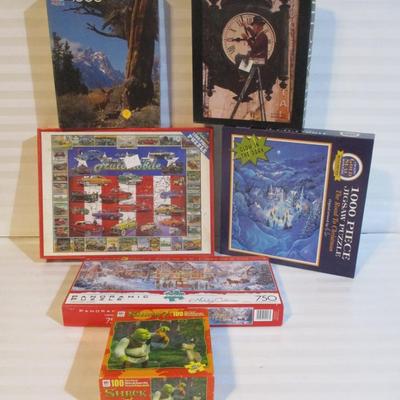 Assortment Of 11 Pre Owned Puzzles Choice 50/51 (See All Pictures)