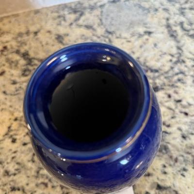 Cobalt blue vase