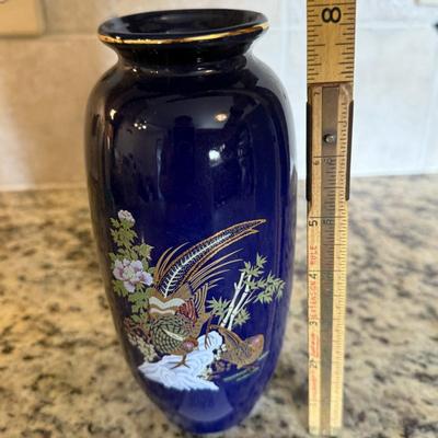 Cobalt blue vase