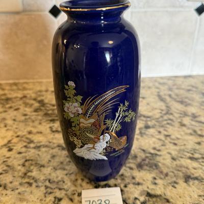 Cobalt blue vase