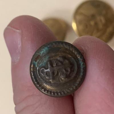 Antique Military Buttons/ Uniform Pins Lot