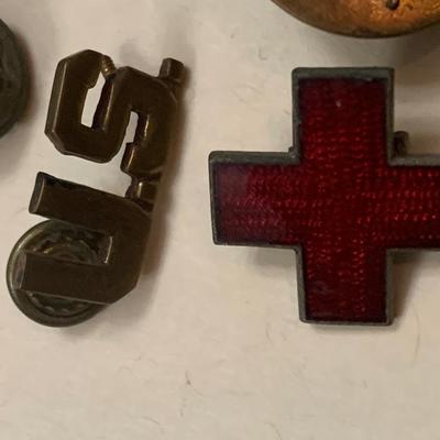 Antique Military Buttons/ Uniform Pins Lot
