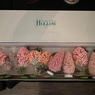 Dept 56 Pink/Green Trees