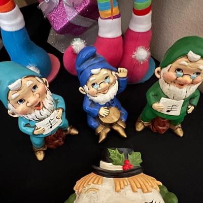 3 Japan Dwarfs and Josef Original Musical Snowman