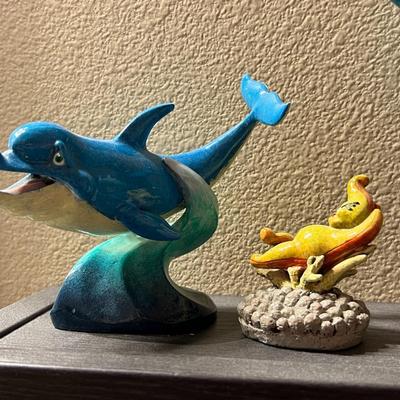 Wyland Star and Ocean Sculptures