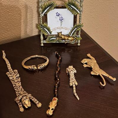 Leopard Bracelets, Brooch, Picture Frame