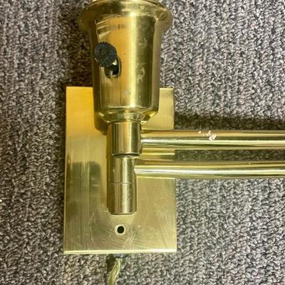 Brass Wall-Mount Swing-Arm Lamps