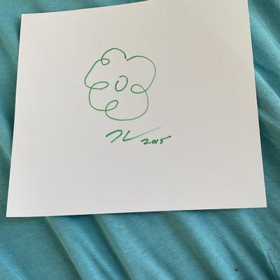 Jeff Koons Flower Sketch
