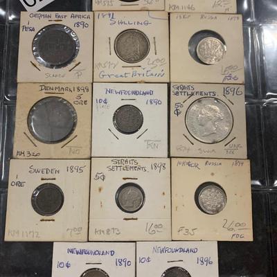 Foreign Estate Coin Lot 1890s