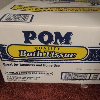 Full Case of POM Toilet Tissue- 40 Rolls