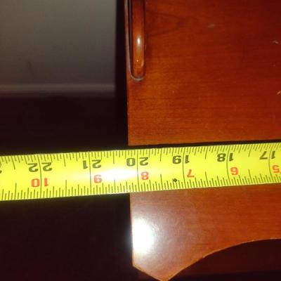 Morganton Wooden Two Drawer Side/Accent Table- Measures Approx 20" x 14" x 31" Tall