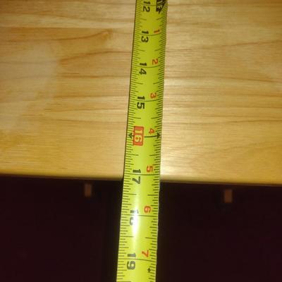 Wooden Rolling Table/Magazine Rack- Measures Approx 22" x 17" x 28 3/4" Tall