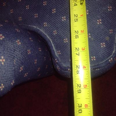 Upholstered Chair with Ottoman- Approx 28" Wide x 32" Deep