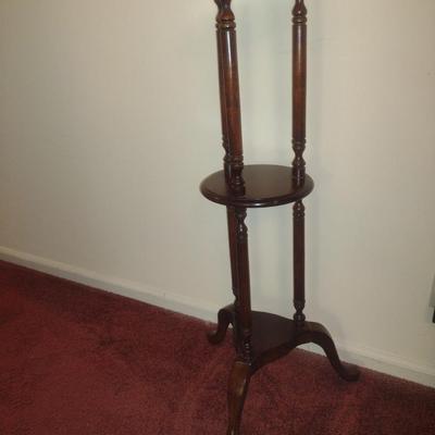 Vintage Wooden Plant/Display Stand- Measures Approx 10" in Diameter x 40 1/4" Tall