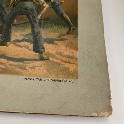 1888 Battle of Kenesaw Mountain Louis Prang & Co. Civil War Chromolithograph