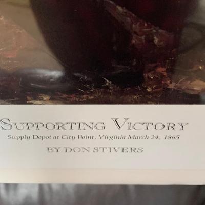 Don Stivers Signed/Numbered “Supporting Victory” City Point VA Civil War Supply Depot