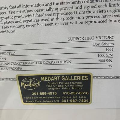 Don Stivers Signed/Numbered “Supporting Victory” City Point VA Civil War Supply Depot