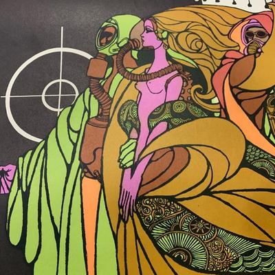 1969 “Ground Zero” Coffee Shop Leo & Diane Dillon Post Vietnam War Contemporary Hippie Art