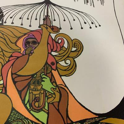 1969 “Ground Zero” Coffee Shop Leo & Diane Dillon Post Vietnam War Contemporary Hippie Art