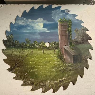 Saw blade painting