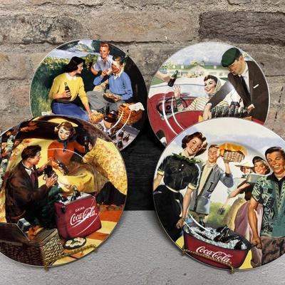 Coke plates, divided bowl