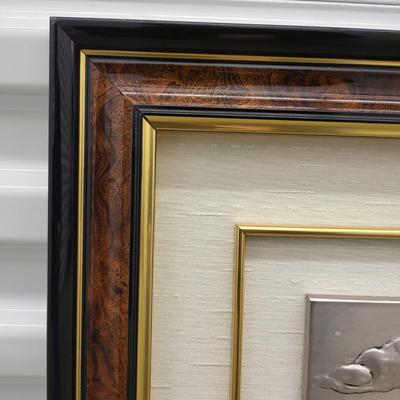 Vintage Italian Creazioni RD Studio 3-D Relief Art 925 Overlay