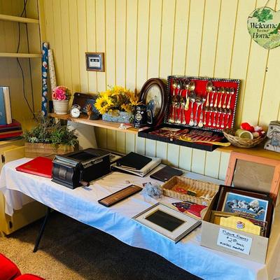 Lot 1: Beautiful Couch, Silverware & More