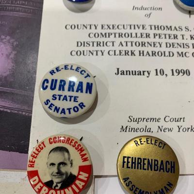 Political Memorabilia Lot - Stickers Buttons Pins Etc.