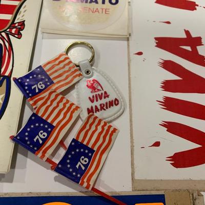 Political Memorabilia Lot - Stickers Buttons Pins Etc.