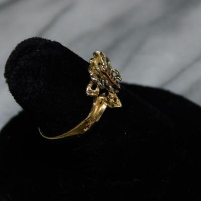 10K Black Hills Gold Butterfly Ring Size 6 - 2.3g