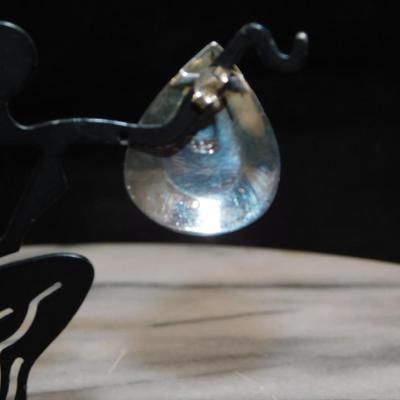 925 Sterling Teardrop Earrings w/ Lapis Lazuli 7.4g