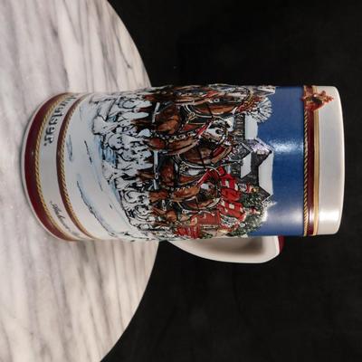 Vintage 1989 Anheuser-Busch Budweiser Clydesdales Stein 6.75"