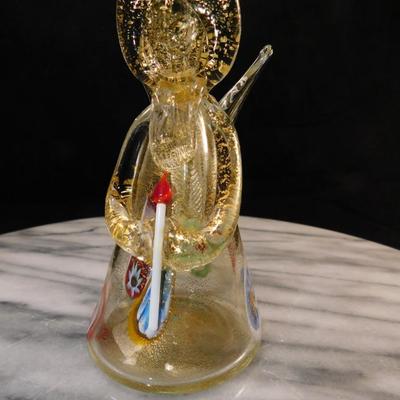 Murano Style Art Glass Angel 5"