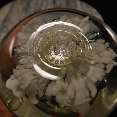 Maude and Bob St. Clair Art Glass Paperweight 5.5"