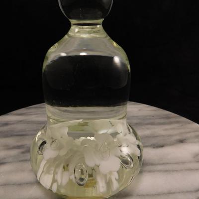 Maude and Bob St. Clair Art Glass Paperweight 5.5"