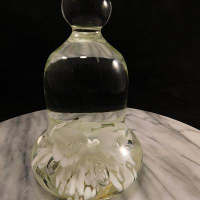 Maude and Bob St. Clair Art Glass Paperweight 5.5"