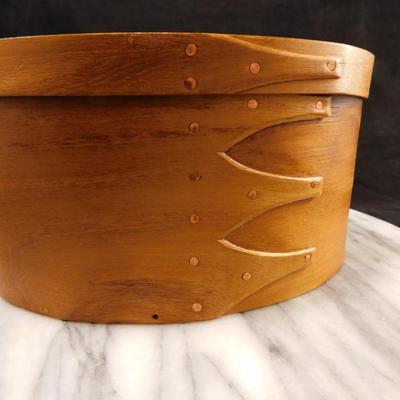 Cherith Brook Shaker Style Copper Tack Christmas Box 7.5"x4"