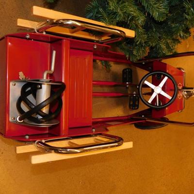 Classic "1938" Firetruck Pedal Car, Bell and Hose Need Work 37"x21"15"