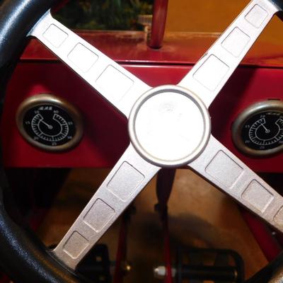 Classic "1938" Firetruck Pedal Car, Bell and Hose Need Work 37"x21"15"
