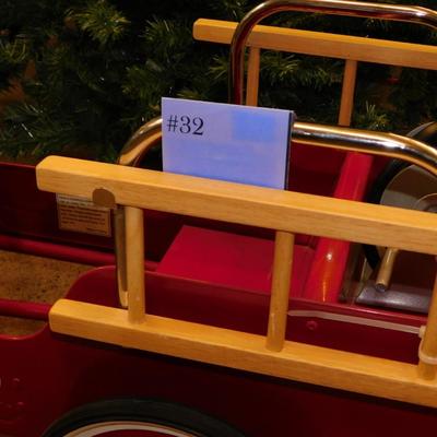 Classic "1938" Firetruck Pedal Car, Bell and Hose Need Work 37"x21"15"
