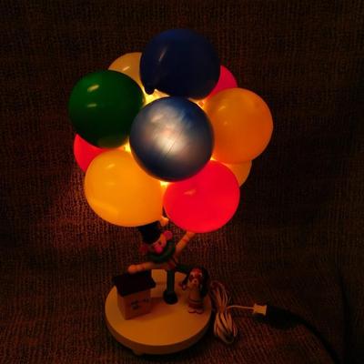 Vintage Clown + Dog Nightlight 19" Balloon Vendor