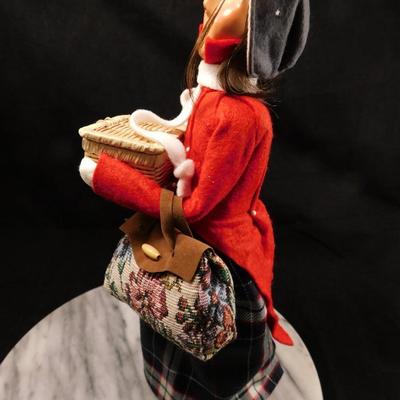 Lot of 3 Byers Choice Carolers 12.5"/10"