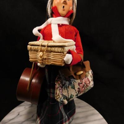 Lot of 3 Byers Choice Carolers 12.5"/10"