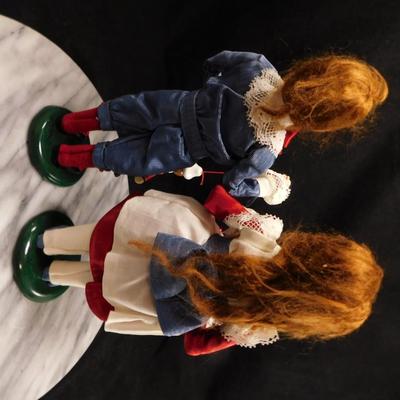 Lot of 3 Byers Choice Carolers 12.5"/10"