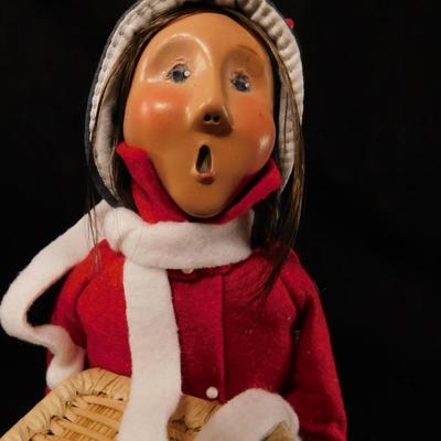 Lot of 3 Byers Choice Carolers 12.5"/10"