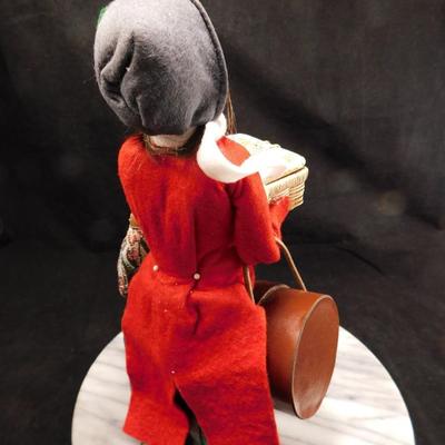 Lot of 3 Byers Choice Carolers 12.5"/10"