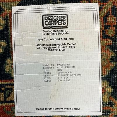 FA602 Pakistan Kirman Wool Oriental Rug