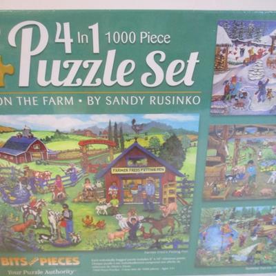 2 Sealed - 4 In 1 Puzzle Sets