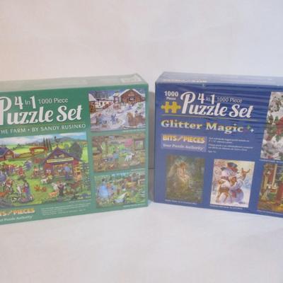 2 Sealed - 4 In 1 Puzzle Sets